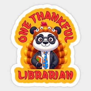 Thanksgiving Librarian Sticker